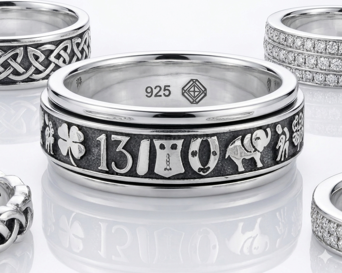 Anillo Liso Giratorio - Plata de Ley 925