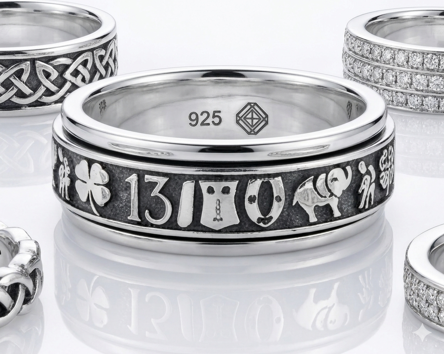 Anillo Liso Giratorio - Plata de Ley 925