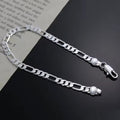 Pulsera Fígaro — Plata de Ley .925