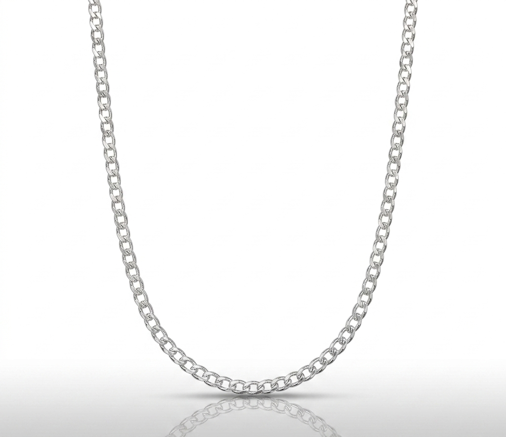 Cadena Cubana Bold · Plata de Ley 925