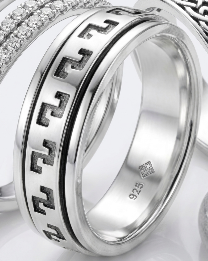 Anillo Liso Giratorio - Plata de Ley 925