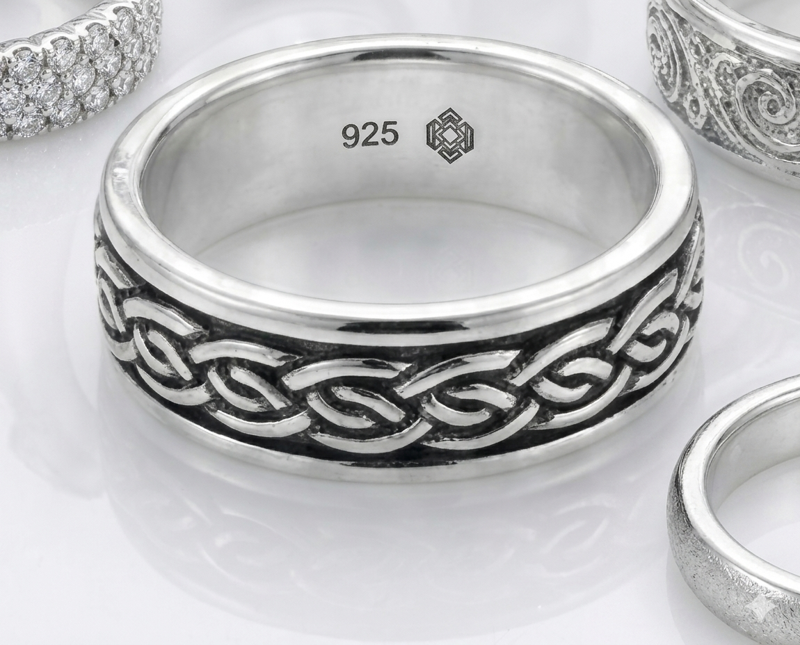 Anillo Liso Giratorio - Plata de Ley