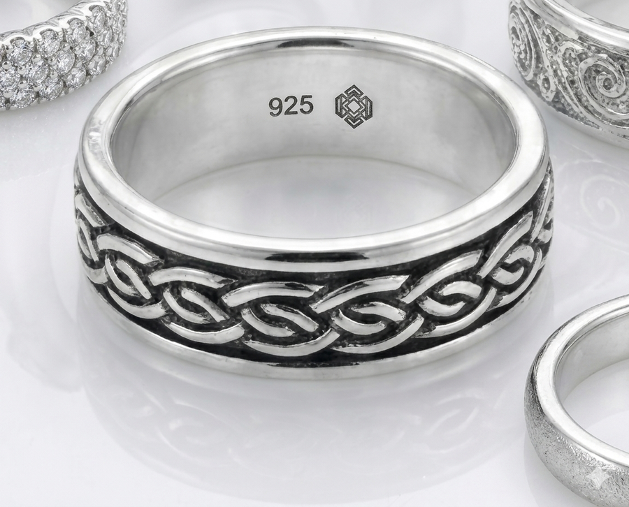 Anillo Liso Giratorio - Plata de Ley