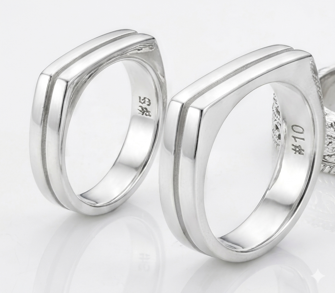 Anillo liso - Plata de Ley 925