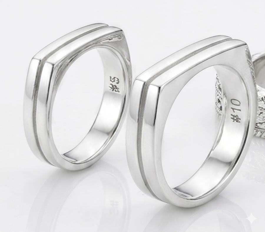 Anillo liso - Plata de Ley 925