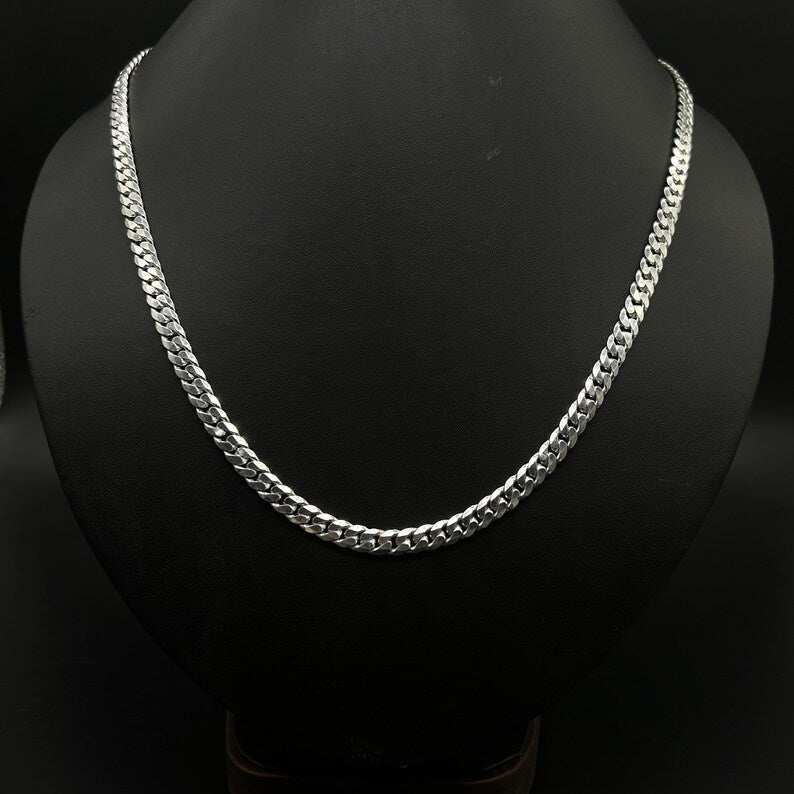 Cadena Hoja — Plata de Ley .925