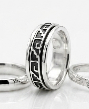 Anillo Liso Giratorio - Plata de Ley 925