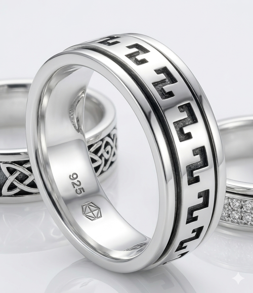 Anillo Liso Giratorio - Plata de Ley 925